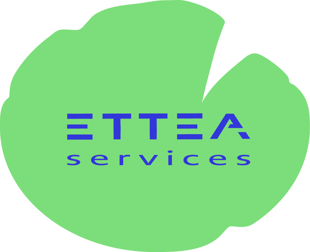 ettea services logo on green lily pad